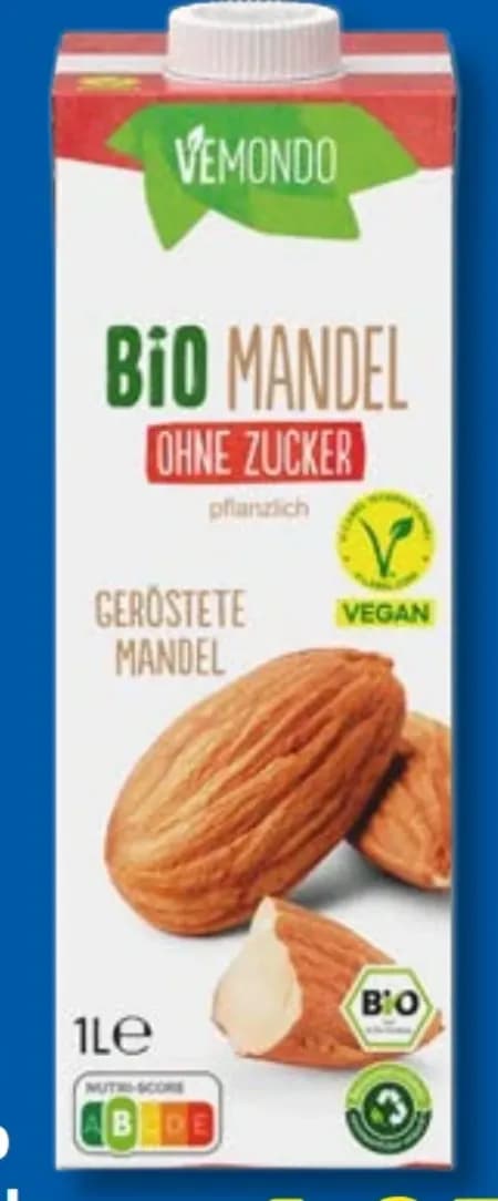 Veganer Bio Mandeldrink