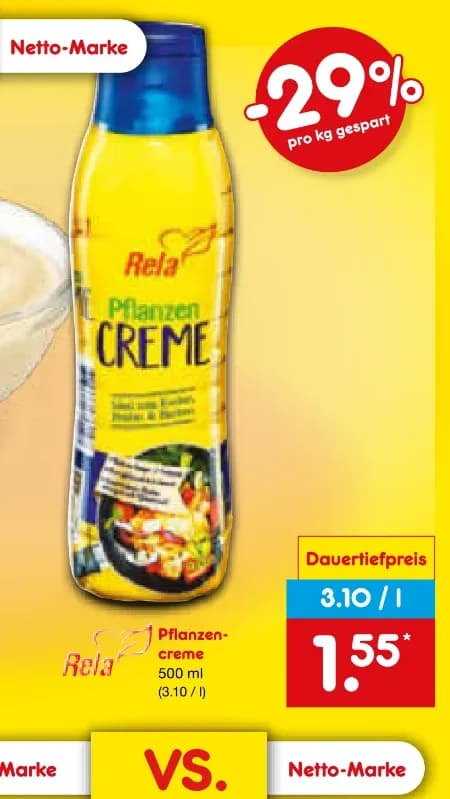 Pflanzencreme vegan
