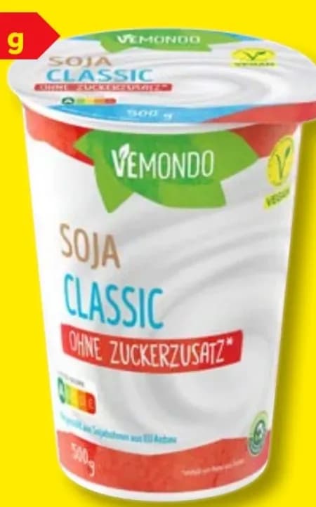 Vegane Soja Joghurt alternative Classic
