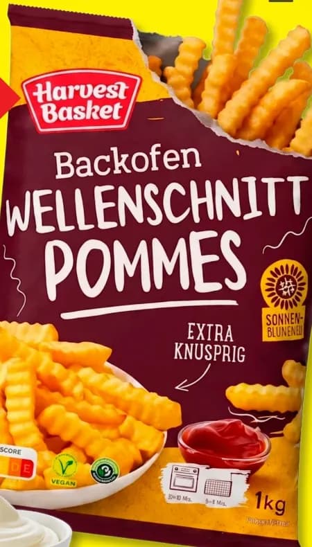 Backofen Pommes Vegan
