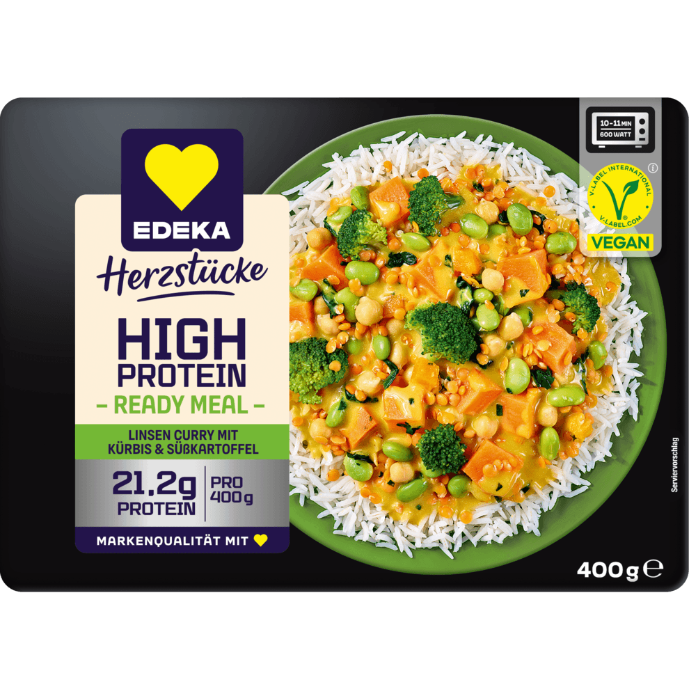 High Protein Veganes Linsen Curry