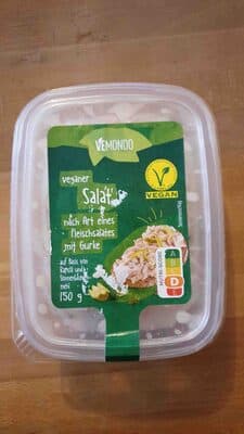 Veganer Salat nach Art eines Fleischsalates mit Gurke