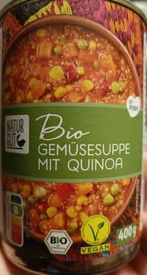 Bio-Gemüsesuppe mit Quinoa