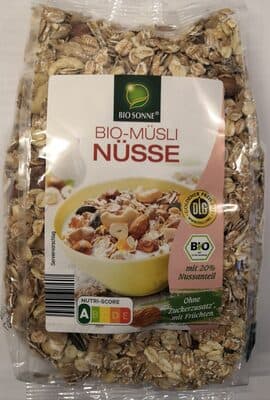 Bio-Müsli Nüsse