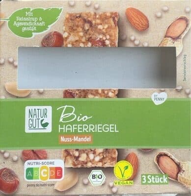 Bio Haferriegel Nuss-Mandel
