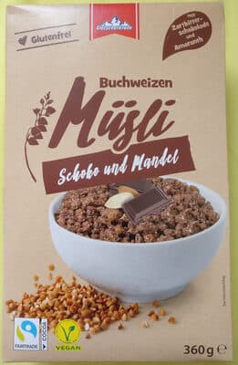 Buchweizen Müsli Schoko und Mandel