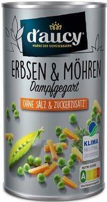 Erbsen & Möhren dampfgegart