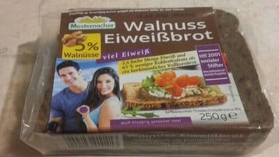 Eiweißbrot mit Walnüssen 250G