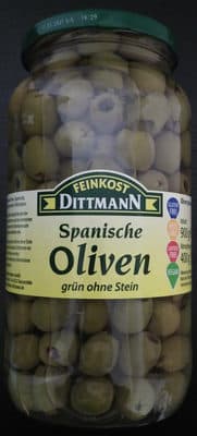 Spanische Oliven grün ohne Stein