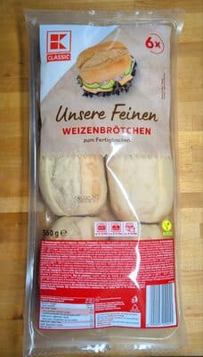 Unsere feinen Weizenbrötchen