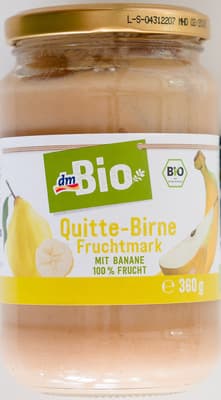 Quitte-Birne Fruchtmark mit Banane