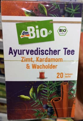 Ayurvedischer Tee Zimt, Kardamon & Wacholder