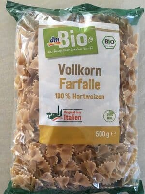 Dmbio Vollkorn Farfalle