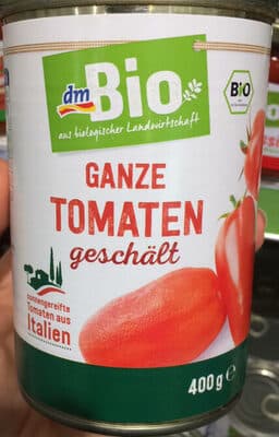 Ganze Tomaten geschält
