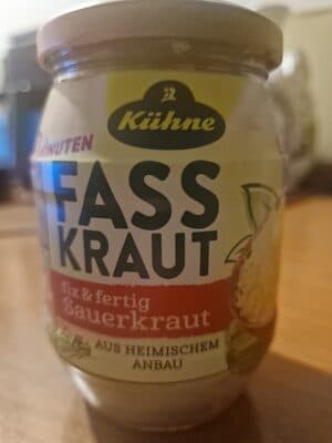 Fasskraut fix & fertig Sauerkraut