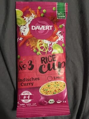 Rice Cup Indisches Curry