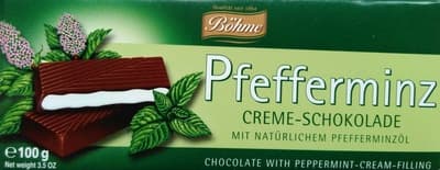 Pfefferminz-Creme-Schokolade