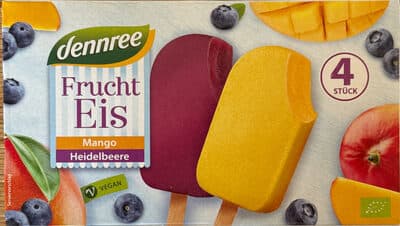 Fruchteis Mango, Heidelbeere