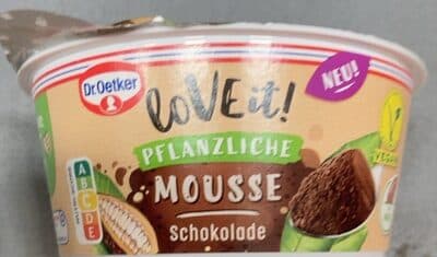 love it! Pflanzliche Mousse Schokolade