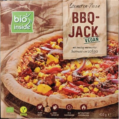 Steinofen-Pizza BBQ-Jack vegan