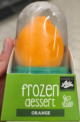 Frozen Dessert Orange
