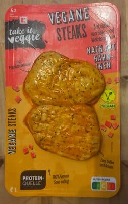 Vegane Steaks, nach Art Hänchen