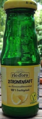 RIO D'ORO Würzsaft 100 % Saft aus Konzentrat Zitrone 0,2 l Flasche 1. Liter