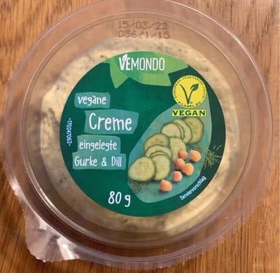Vegane Creme eingelegte Gurke & Dill