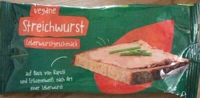Vegane Streichwurst Leberwurstgeschmack