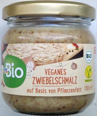 Veganes Zwiebelschmalz auf Basis von Pflanzenfett