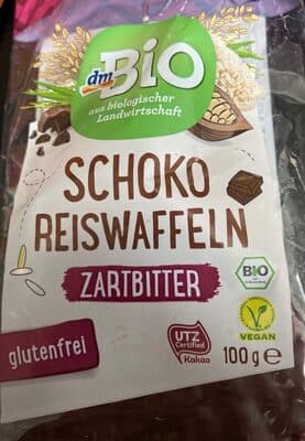 Schoko Reiswaffel gluten-frei