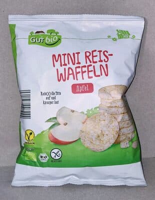 Mini-Bio-Reiswaffeln - Apfel