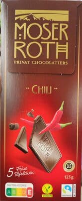 Zartbitterschokolade - Chili
