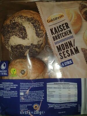 Kaiserbrötchen Mohn & Sesam