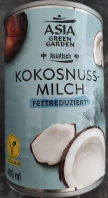 ASIA GREEN GARDEN Kokosnussmilch - fettreduziert (45%),400ml Dose