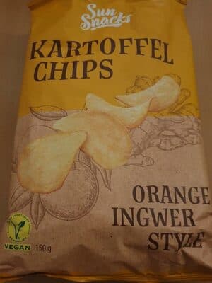 Kartoffelchips - Orange Ingwer Style