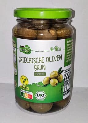 Griechische Bio-Oliven, grün