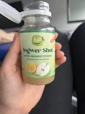 Bio-Ingwershot - Apfel-Ingwer-Zitrone