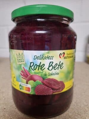 Rote Beete in Scheiben