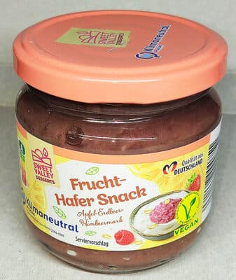 Frucht-Hafersnack - Apfel-Erdbeer-Himbeermark