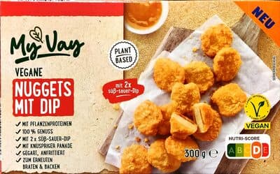 Vegane Nuggets mit Dip