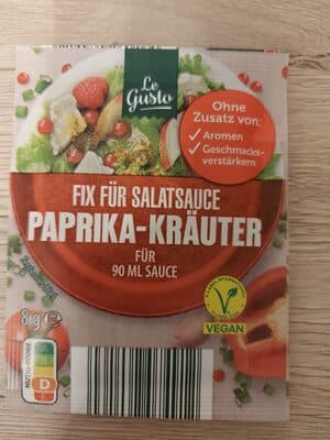 Paprika Kräuter Fix für Salatsauce