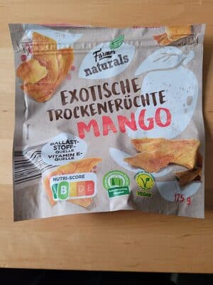 exotische trockenfrüchte Mango