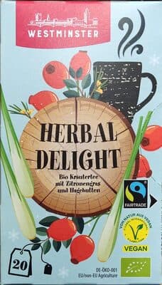 Herbal Delight - Bio-Kräutertee mit Zitronengras & Hagebutten
