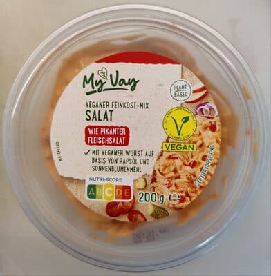 Veganer Salat pikant