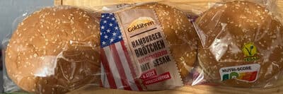 Hamburger-Brötchen mit Sesam