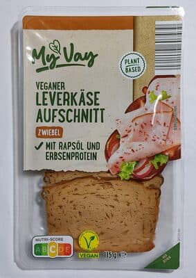 Veganer Leverkäse-Aufschnitt - Zwiebel