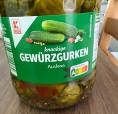 Gewürzgurken, Knackige/Kcl