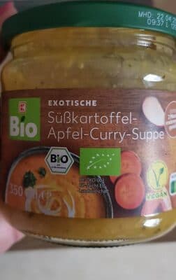 Süßkartoffel Äpfel-Curry Suppe