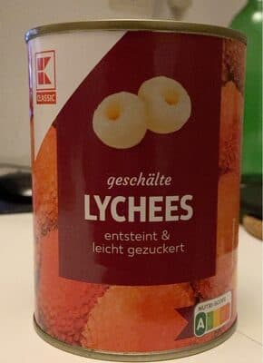Geschälte Lychees